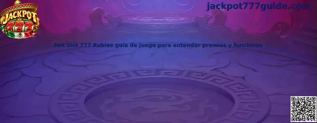 Imagen de referencia de Hot Slot 777 Rubies para consultar su diseño y reconocer los elementos de la tragamonedas